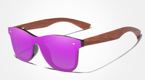 Lunettes de Soleil en Bois Bubinga - Polarized Fashion