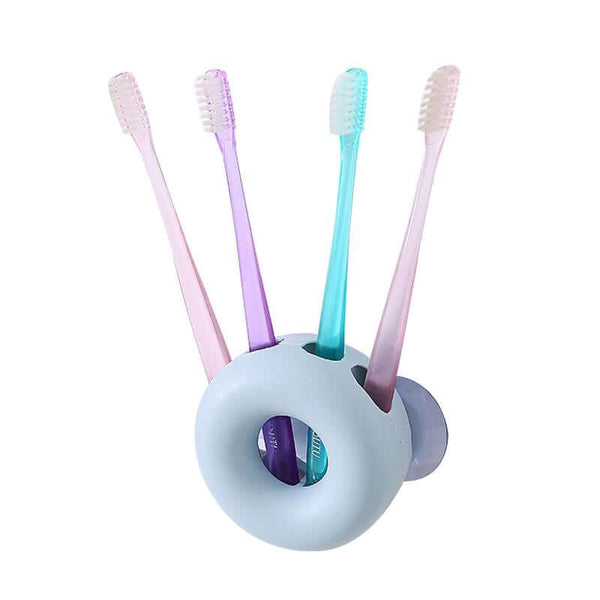 Râtelier à Brosse à Dents avec Ventouse - 4 trous