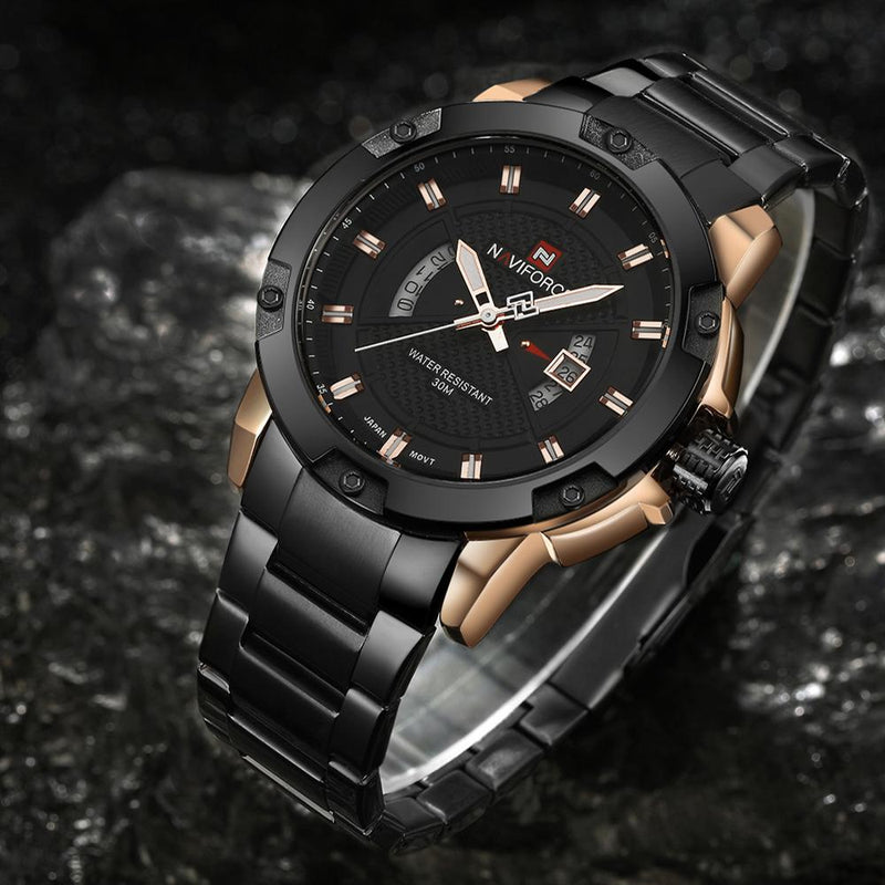 Montre NAVIFORCE Homme - Quartz Étanche pour Sport et Loisirs