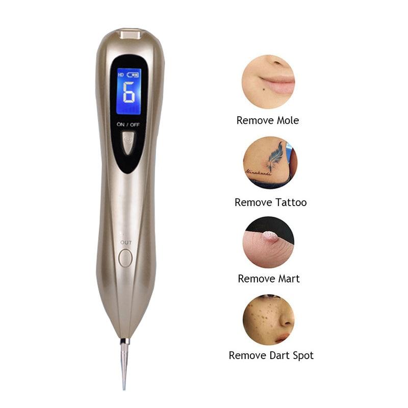 Laser Plasma Pen  LCD Skin Care Point Pen Skin Wart Tag Tattoo Removal Tools