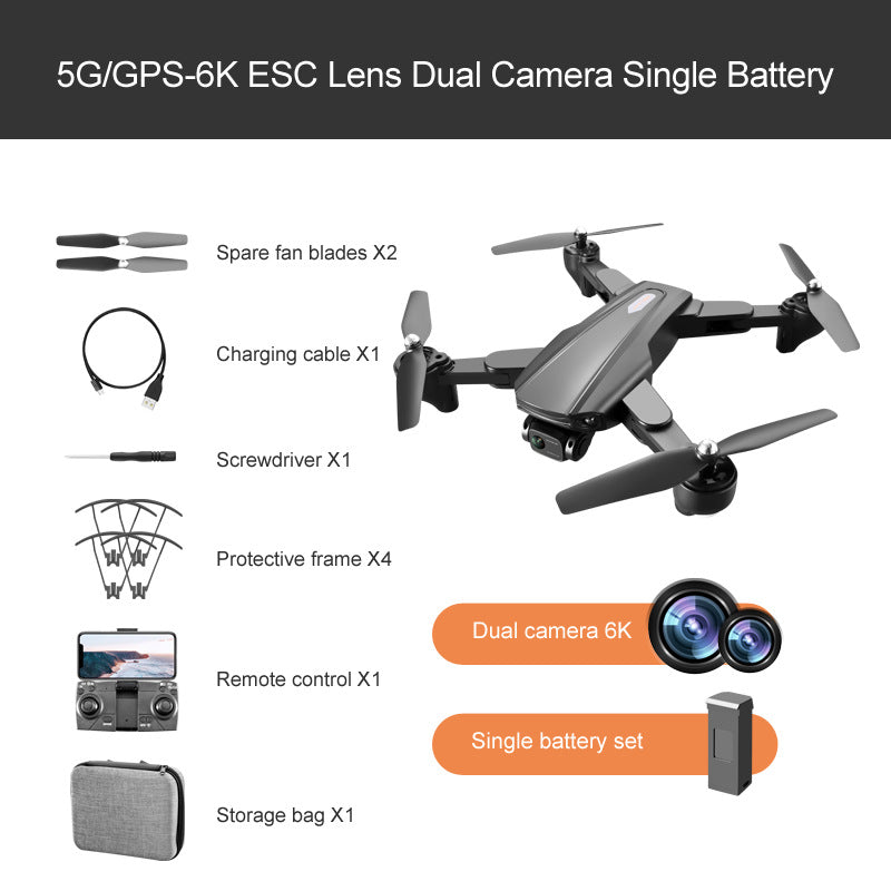 R20 GPS Drone – Double Caméra 4K/6K et Positionnement Optique