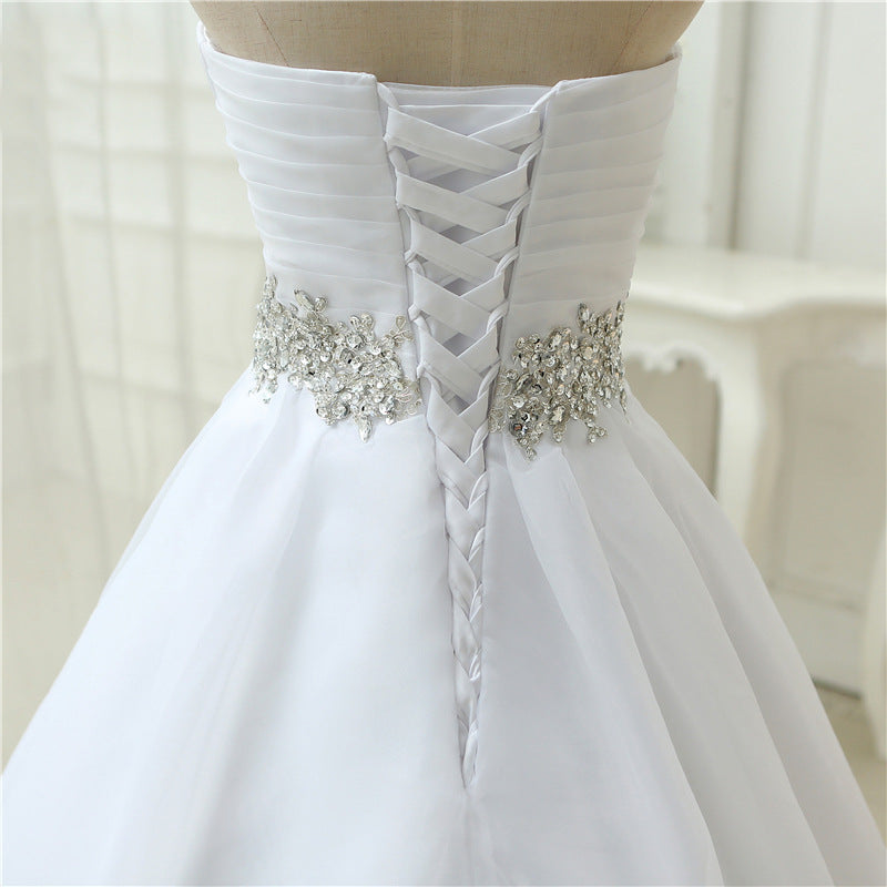 Robe Mariée Bustier Ligne A Dentelle