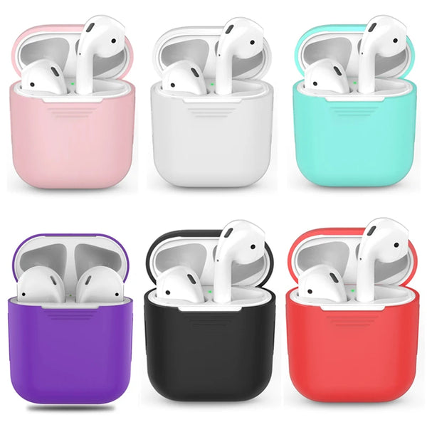 Protégez vos AirPods avec notre funda de silicona suave. Ultra légère et résistante aux chocs, elle assure une protection optimale tout en restant élégante.