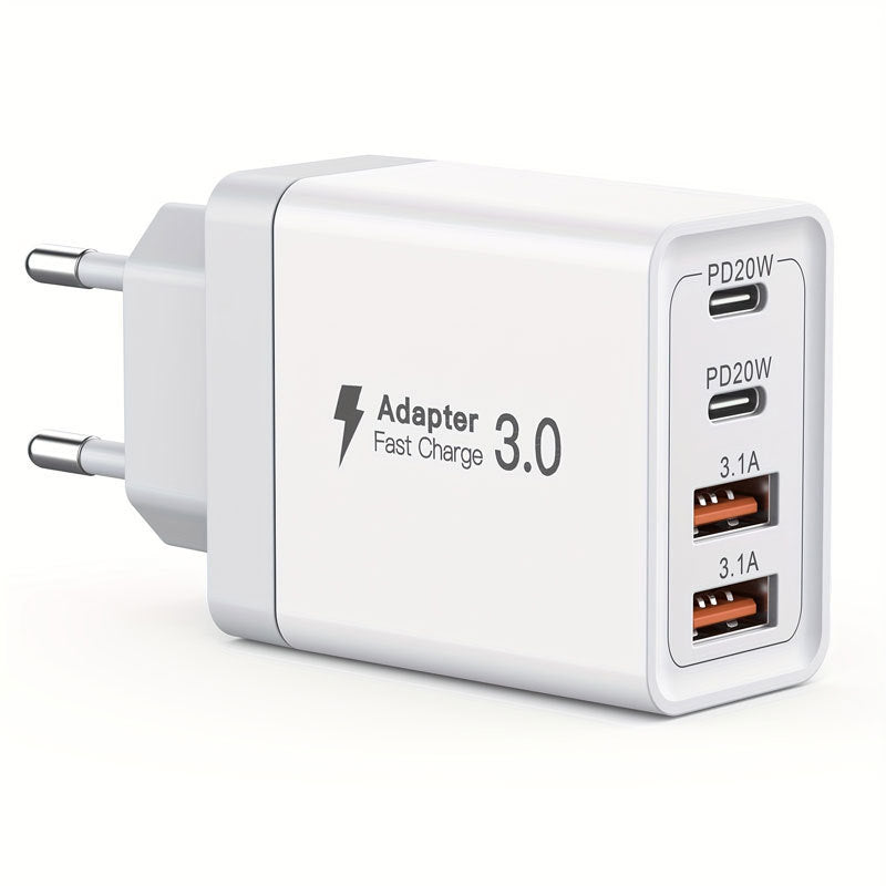 Chargez rapidement vos appareils avec notre chargeur multi-port 40W. Compatible avec Apple 15 et Android, il offre sécurité et performance grâce à ses protocoles avancés.