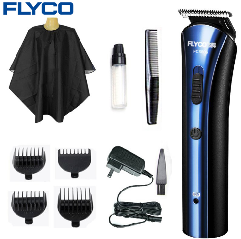 Offrez-vous la précision professionnelle avec la tondeuse FLYCO FC5806. Rechargeable et légère, elle est idéale pour une utilisation à domicile !