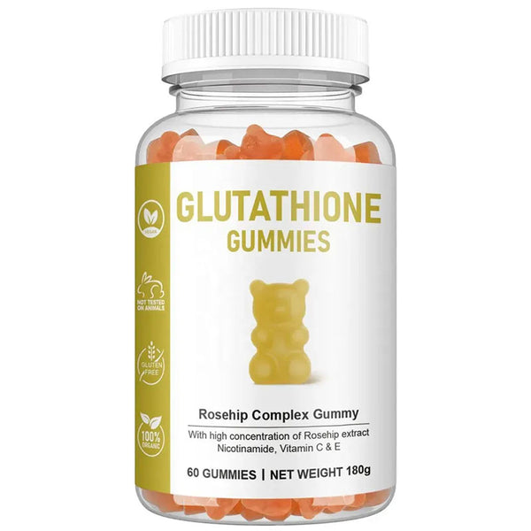 Boostez l’éclat de votre peau avec nos gummies au niacinamide, glutathion et collagène. Une peau saine et lumineuse en une délicieuse cure.