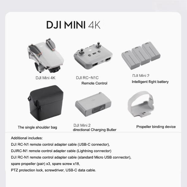 Découvrez le DJI Mini 4K, un drone compact et puissant ! 31 min de vol, portée de 10 km et vidéo Ultra HD pour des prises de vue inoubliables. 