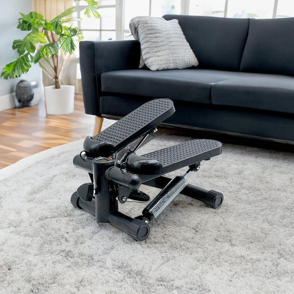 Transformez votre corps avec notre mini stepper ! Capacité de 300 LBS, monitoré par un LCD, il cible efficacement tous vos groupes musculaires chez vous !