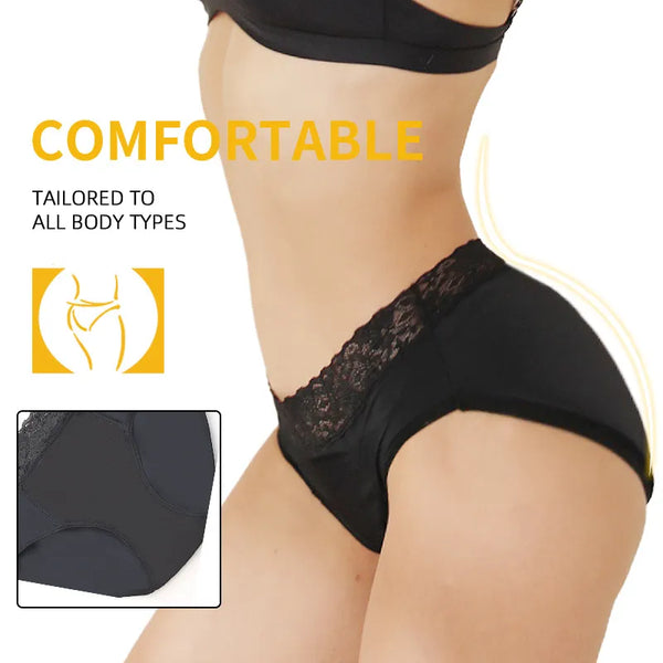 Four-Layer Lace Sanitary Panty - FlashesVente