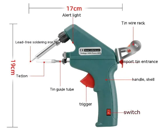 Manual Soldering Gun - FlashesVente