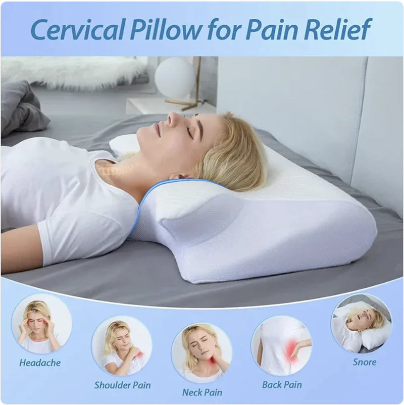 2-in-1 Memory Foam Cervical Pillow - FlashesVente